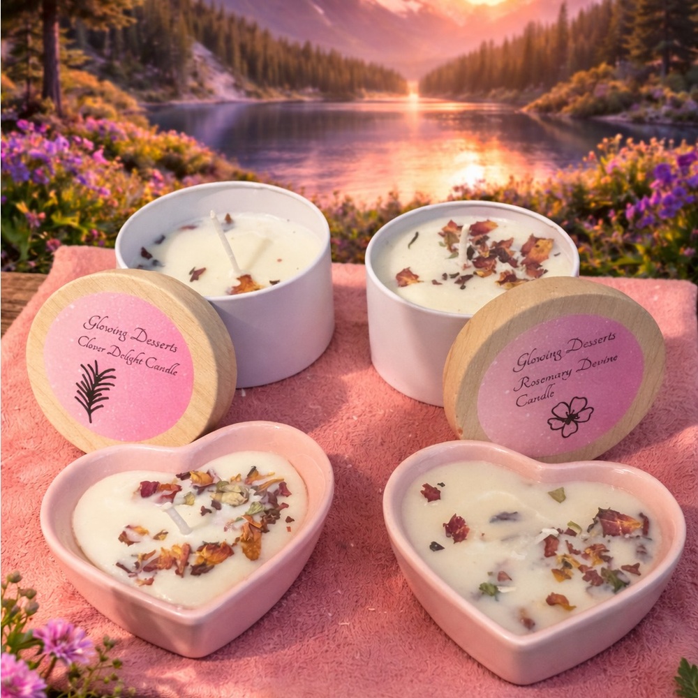 Lavender Delight and Rosemary Divine Candle Set